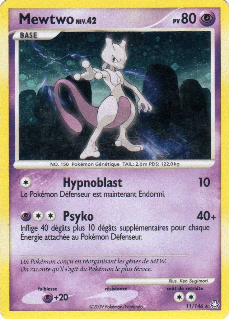 Mewtwo - DP Éveil des Légendes - 011 - Holographique rare