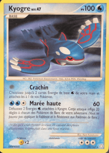 Kyogre - DP Éveil des Légendes - 032 - Rare