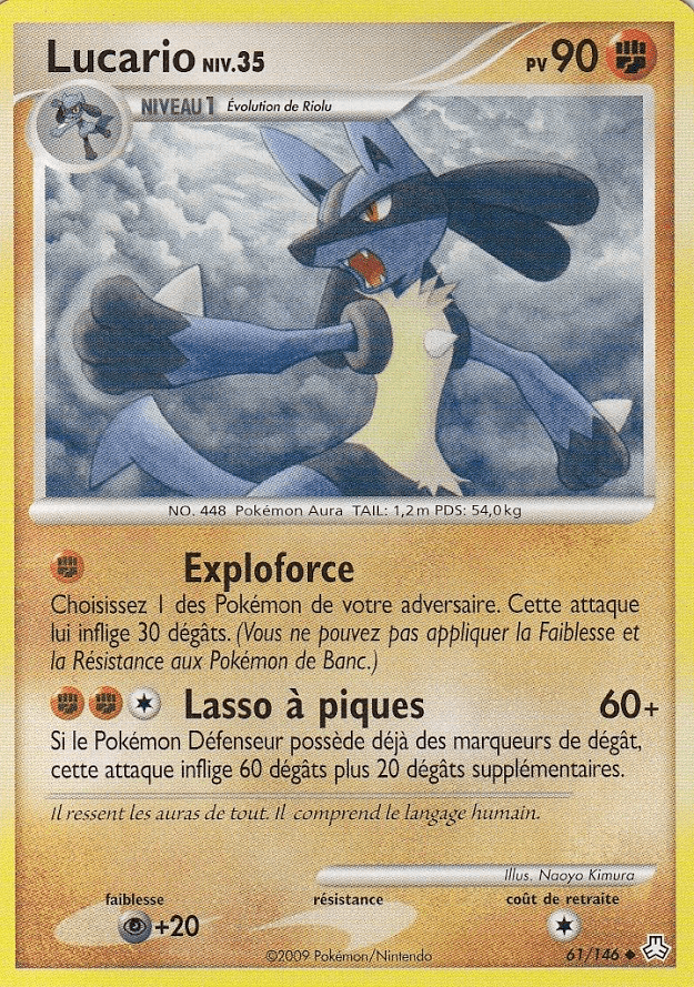 Lucario - DP Éveil des Légendes - 061 - Peu commune