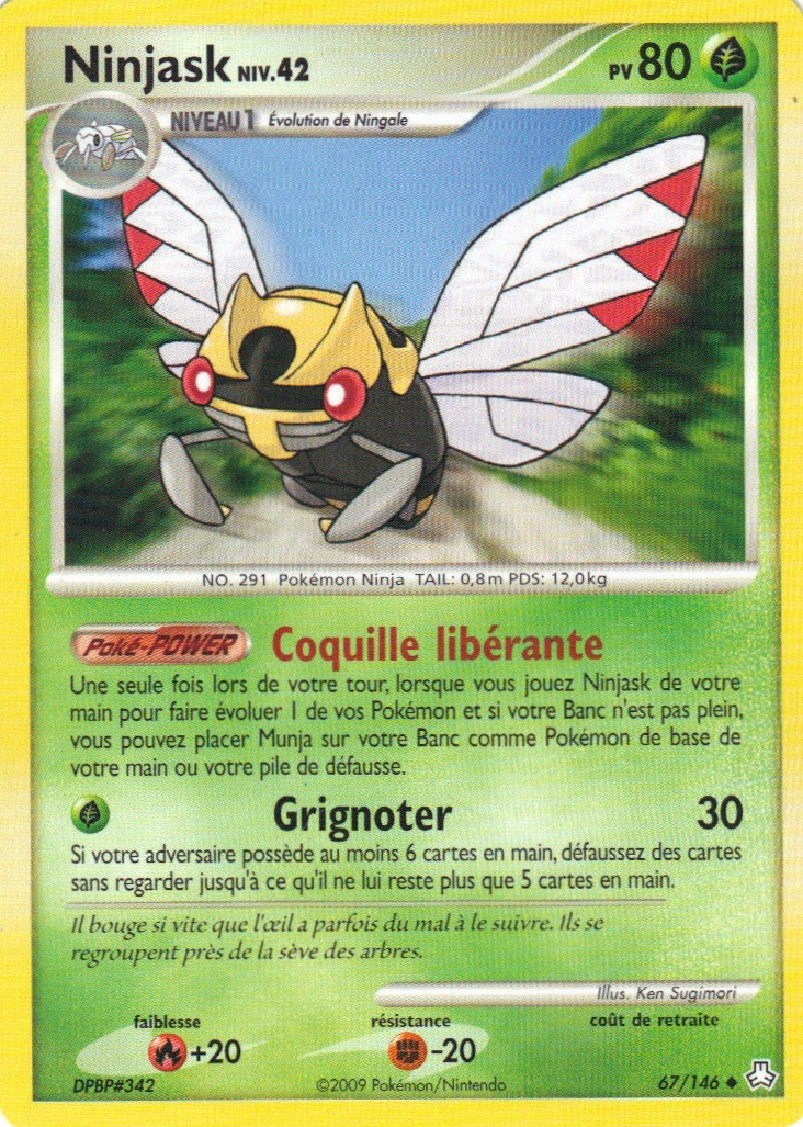 Ninjask - DP Éveil des Légendes - 067 - Peu commune