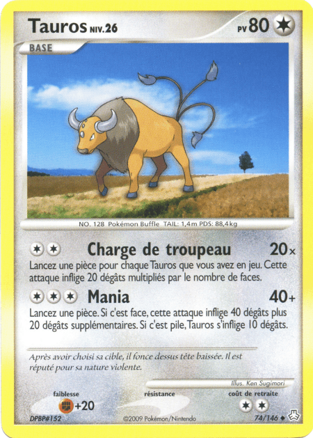 Tauros - DP Éveil des Légendes - 074 - Peu commune