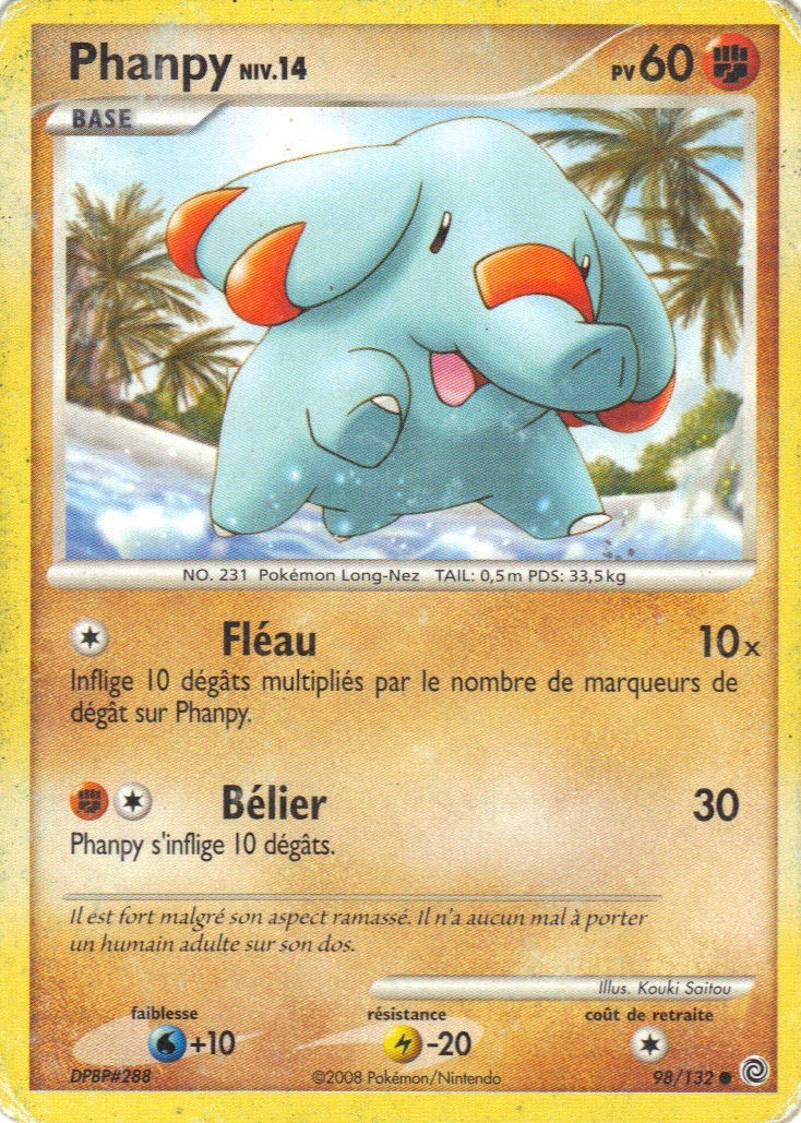 Phanpy - DP Merveilles Secrètes - 098 - Commune