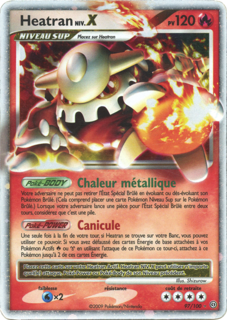 Heatran NIV.X - DP Tempête - 097 - Holographique rare NIV.X