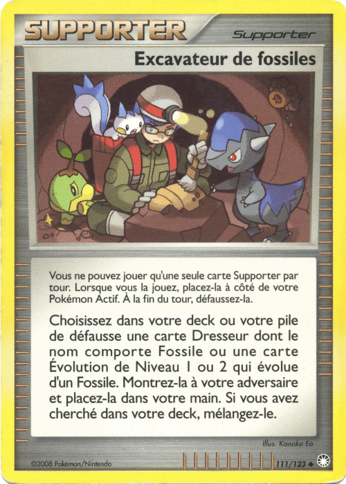 Excavateur de fossiles - DP Trésors Mystérieux - 111 - Peu commune