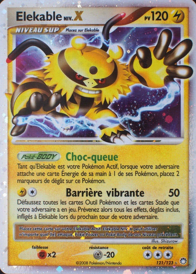 Elekable NIV.X - DP Trésors Mystérieux - 121 - Holographique rare NIV.X