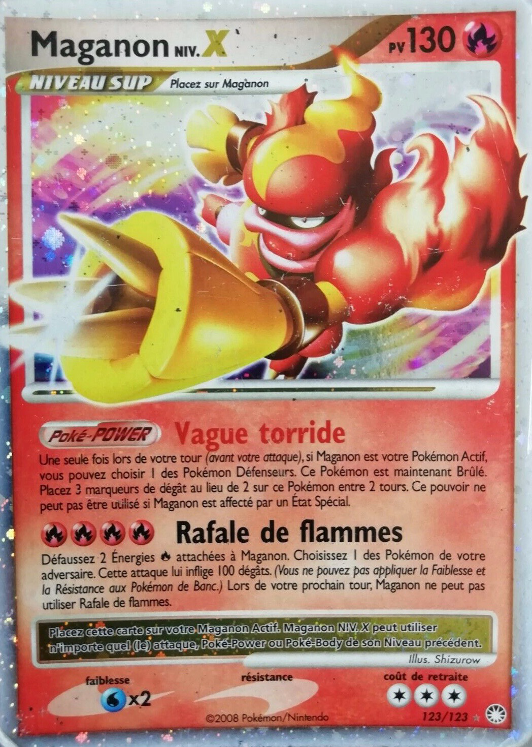 Maganon NIV.X - DP Trésors Mystérieux - 123 - Holographique rare NIV.X