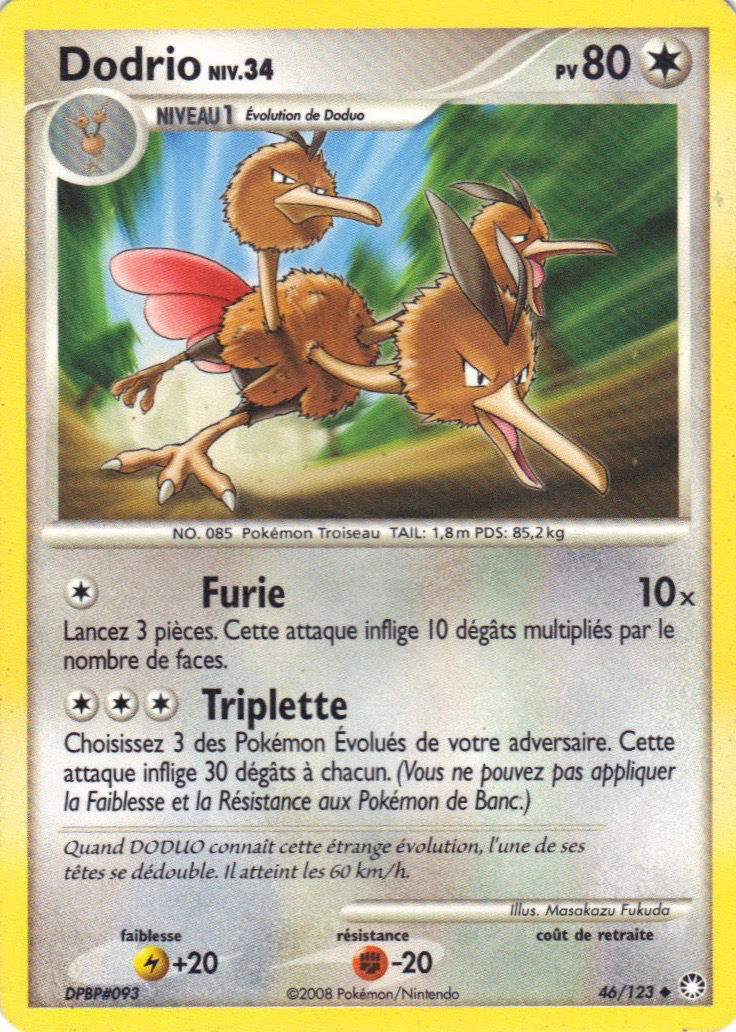Dodrio - DP Trésors Mystérieux - 046 - Peu commune