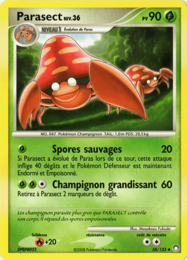 Parasect - DP Trésors Mystérieux - 058 - Peu commune