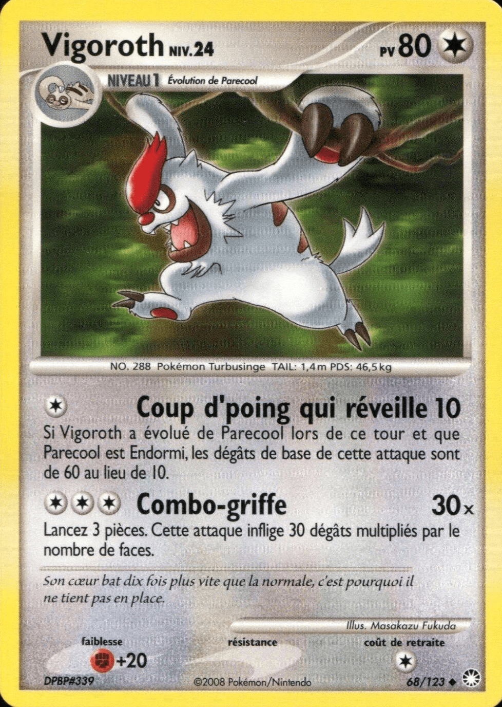 Vigoroth - DP Trésors Mystérieux - 068 - Peu commune
