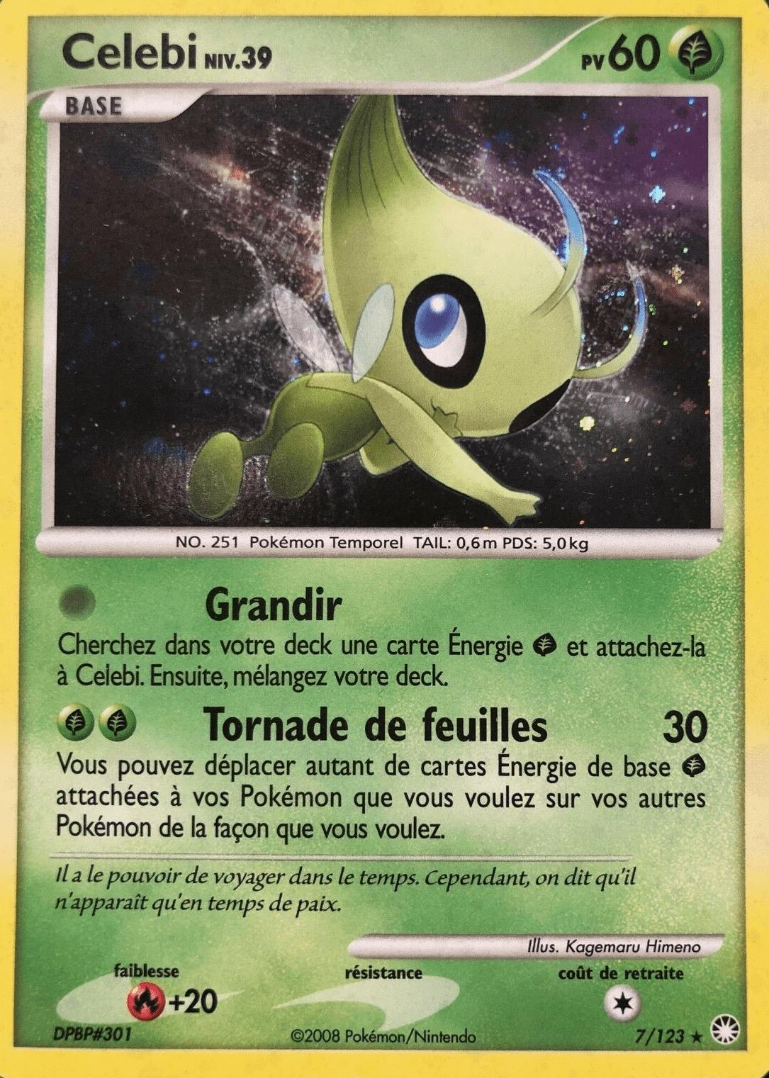 Celebi - DP Trésors Mystérieux - 007 - Holographique rare