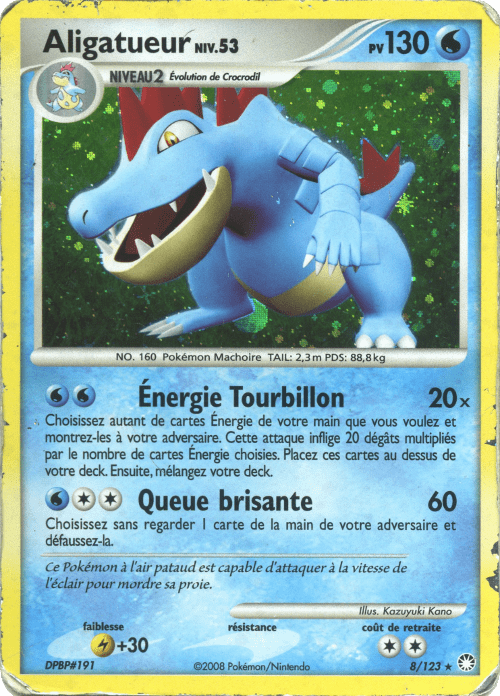 Aligatueur - DP Trésors Mystérieux - 008 - Holographique rare