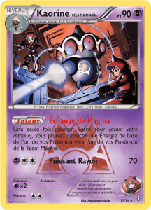 Kaorine <small>de la Team Magma</small> - Double Danger - 011 - Holographique rare