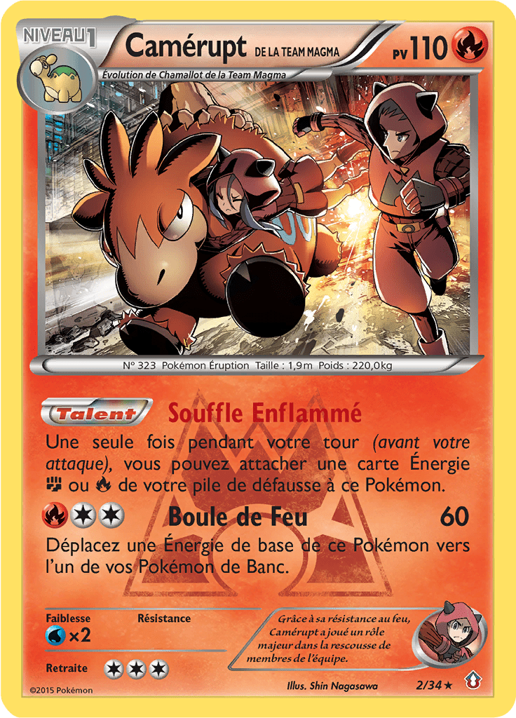 Camérupt de la Team Magma - Double Danger - 002 - Holographique rare