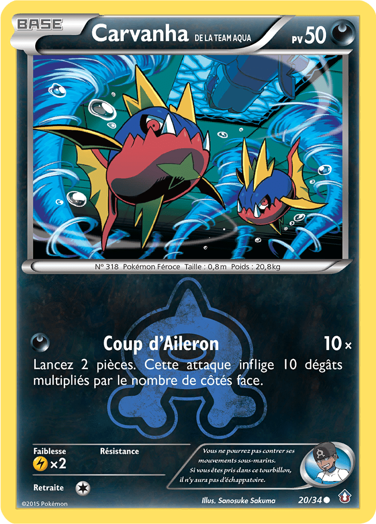 Carvanha de la Team Aqua - Double Danger - 020 - Commune