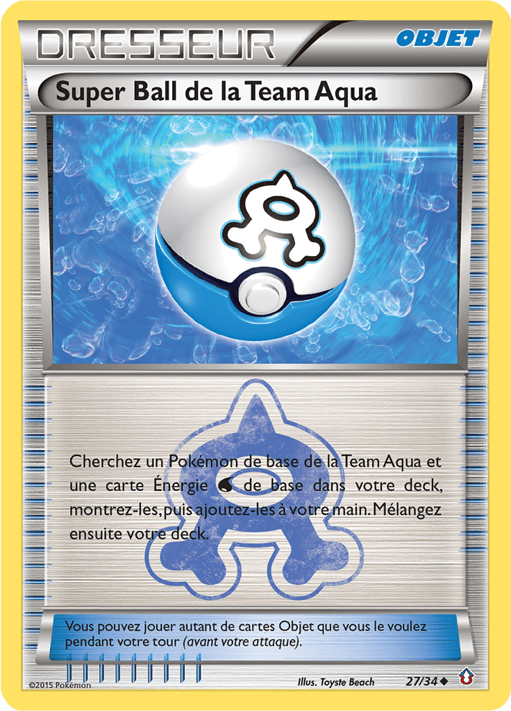Super Ball de la Team Aqua - Double Danger - 027 - Peu commune