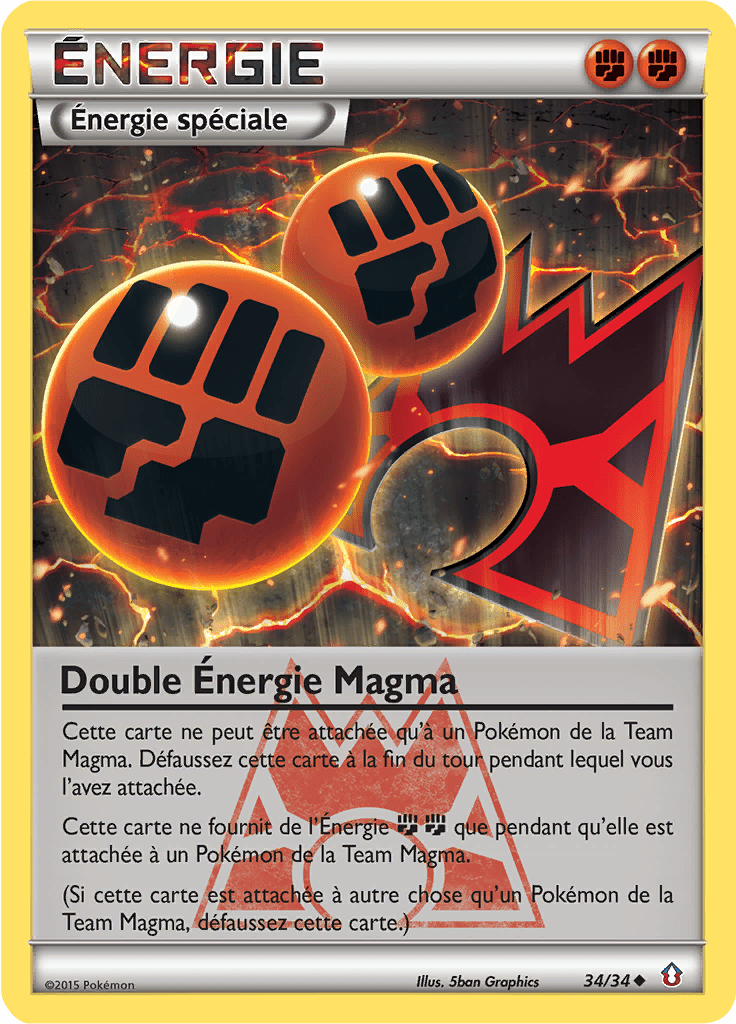 Double Énergie Magma - Double Danger - 034 - Peu commune
