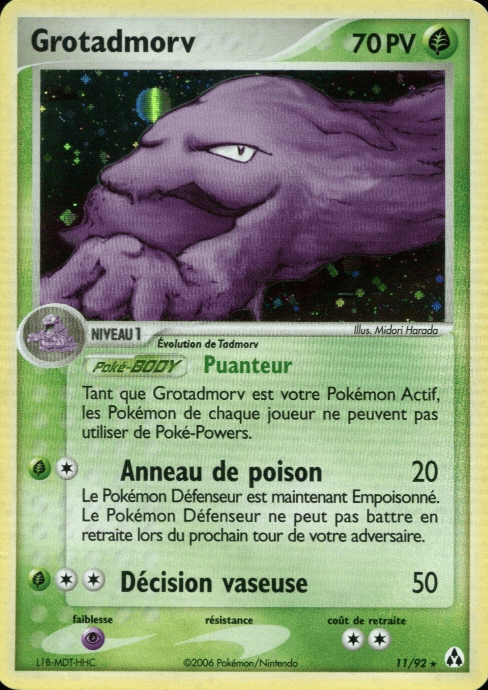 Grotadmorv - EX Créateurs de légendes - 11 - Holographique rare