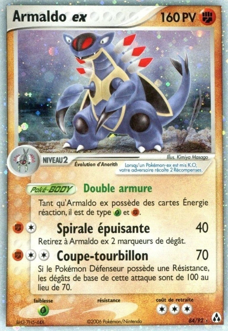 Armaldo ex - EX Créateurs de légendes - 84 - Holographique ex rare