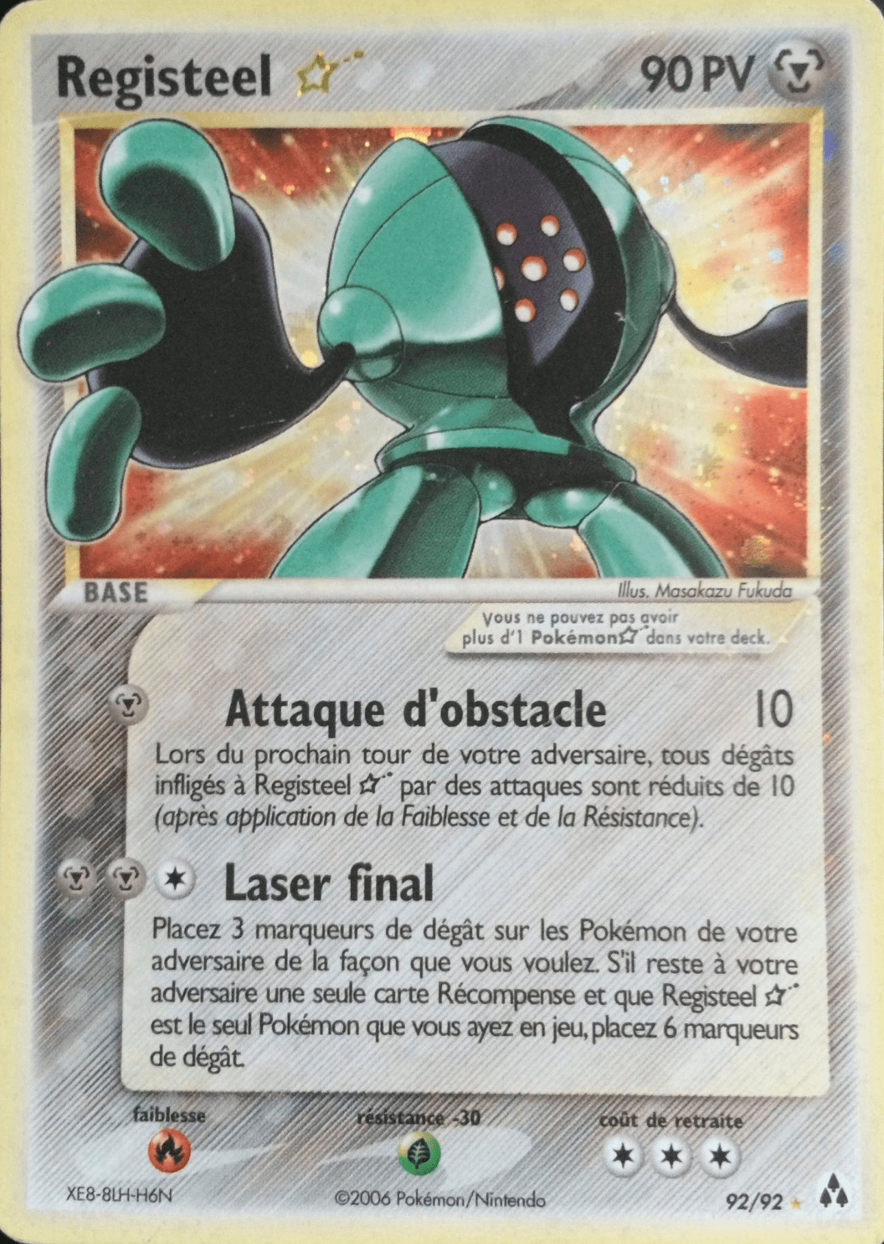 Registeel ☆ - EX Créateurs de légendes - 92 - Holographique gold star