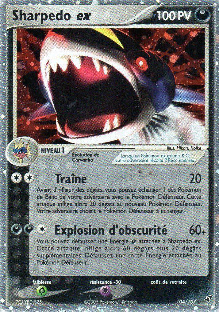 Sharpedo ex - EX Deoxys - 104 - Holographique ex rare