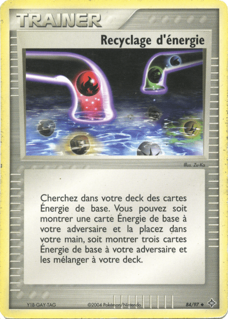 Recyclage d'énergie - EX Dragon - 84 - Peu commune