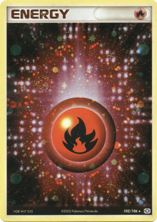 Énergie Feu - EX Émeraude - 102 - Holographique rare