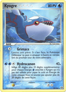 Kyogre - EX Émeraude - 15 - Rare