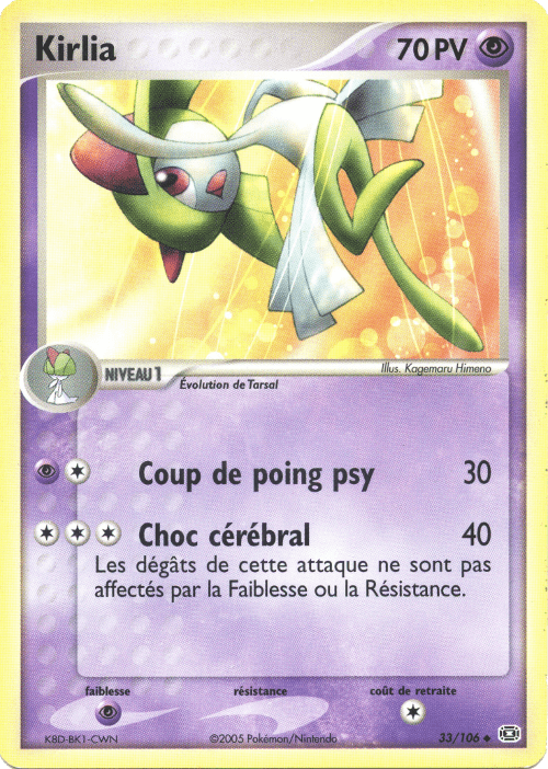 Kirlia - EX Émeraude - 33 - Peu commune