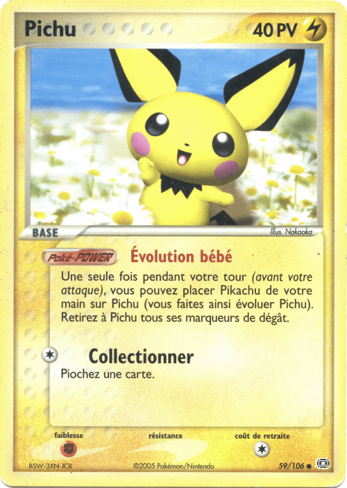Pichu - EX Émeraude - 59 - Commune