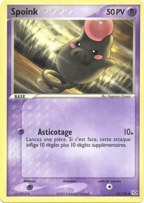 Spoink - EX Émeraude - 65 - Commune