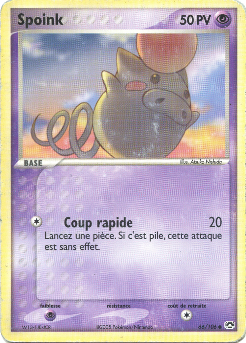 Spoink - EX Émeraude - 66 - Commune