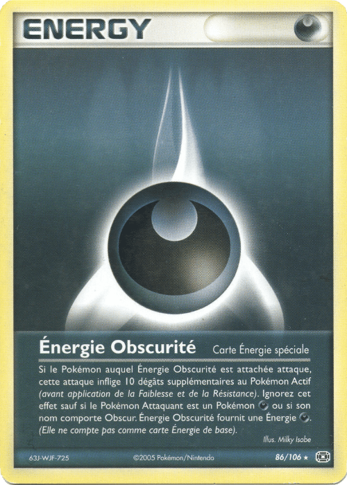 Énergie Obscurité - EX Émeraude - 86 - Rare
