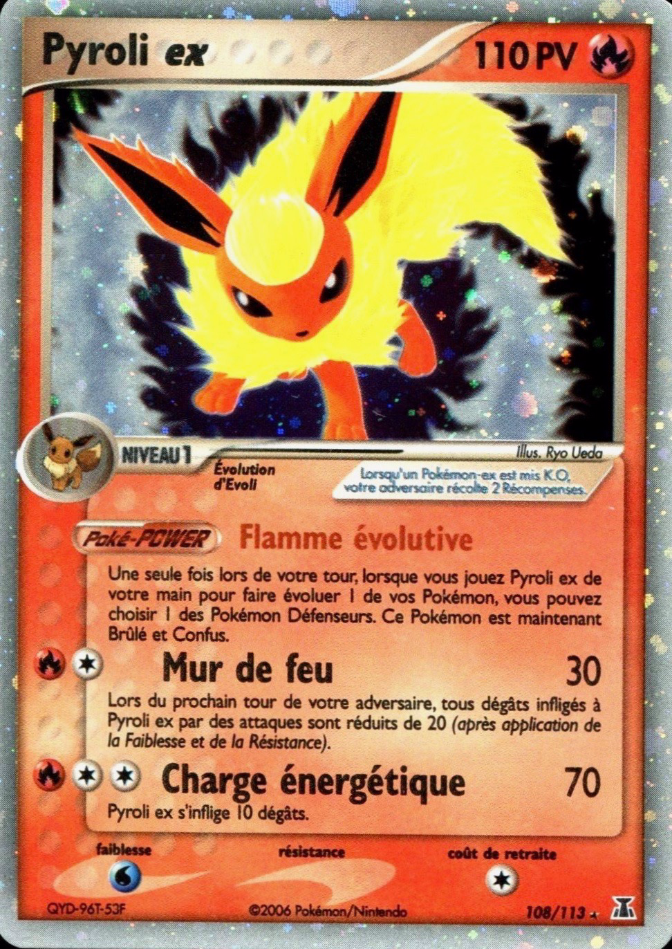 Pyroli ex - EX Espèces Delta - 108 - Holographique ex rare