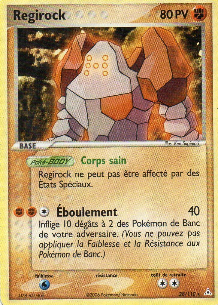 Regirock - EX Fantômes Holon - 28 - Rare