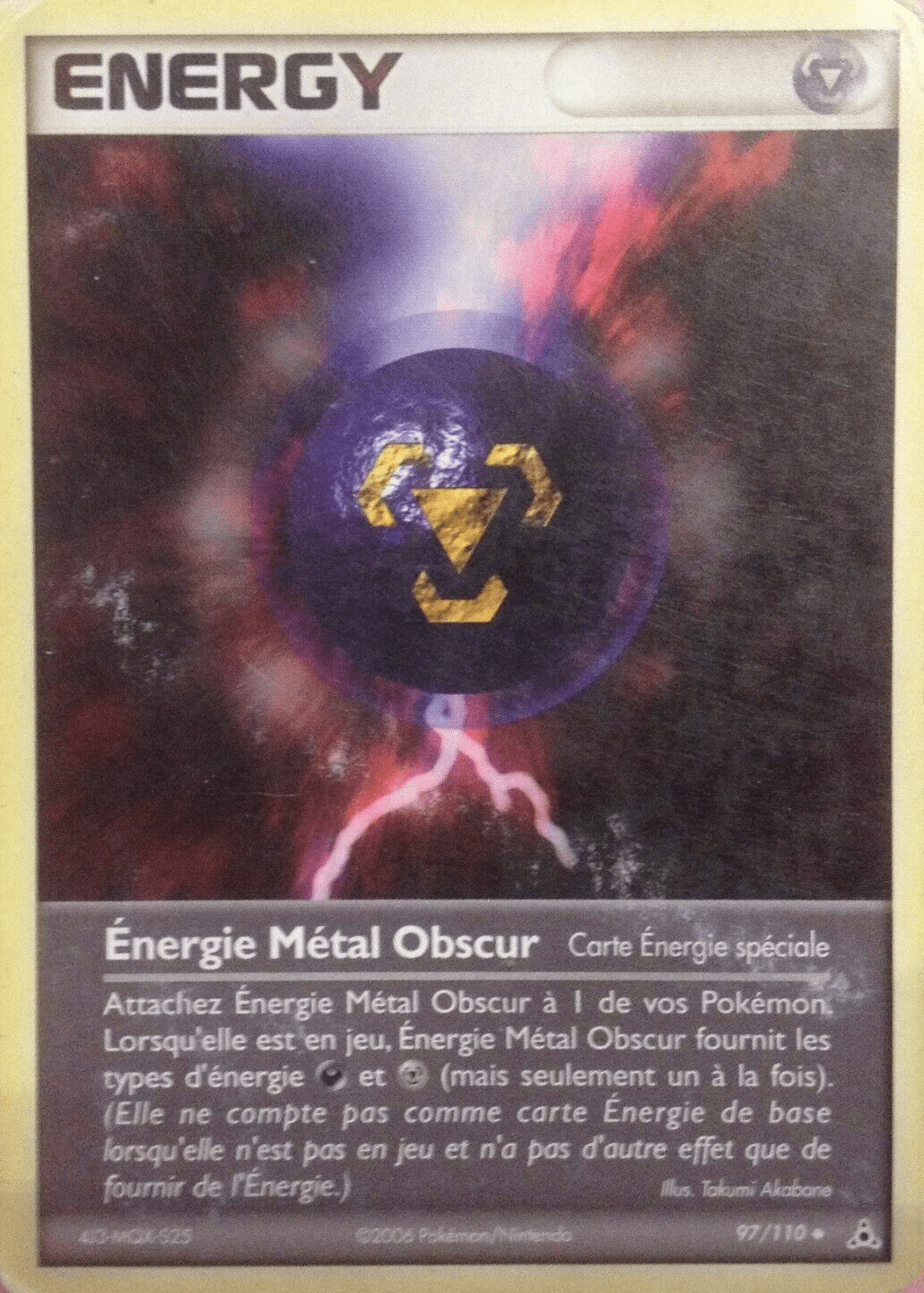 Énergie Métal Obscur - EX Fantômes Holon - 97 - Peu commune
