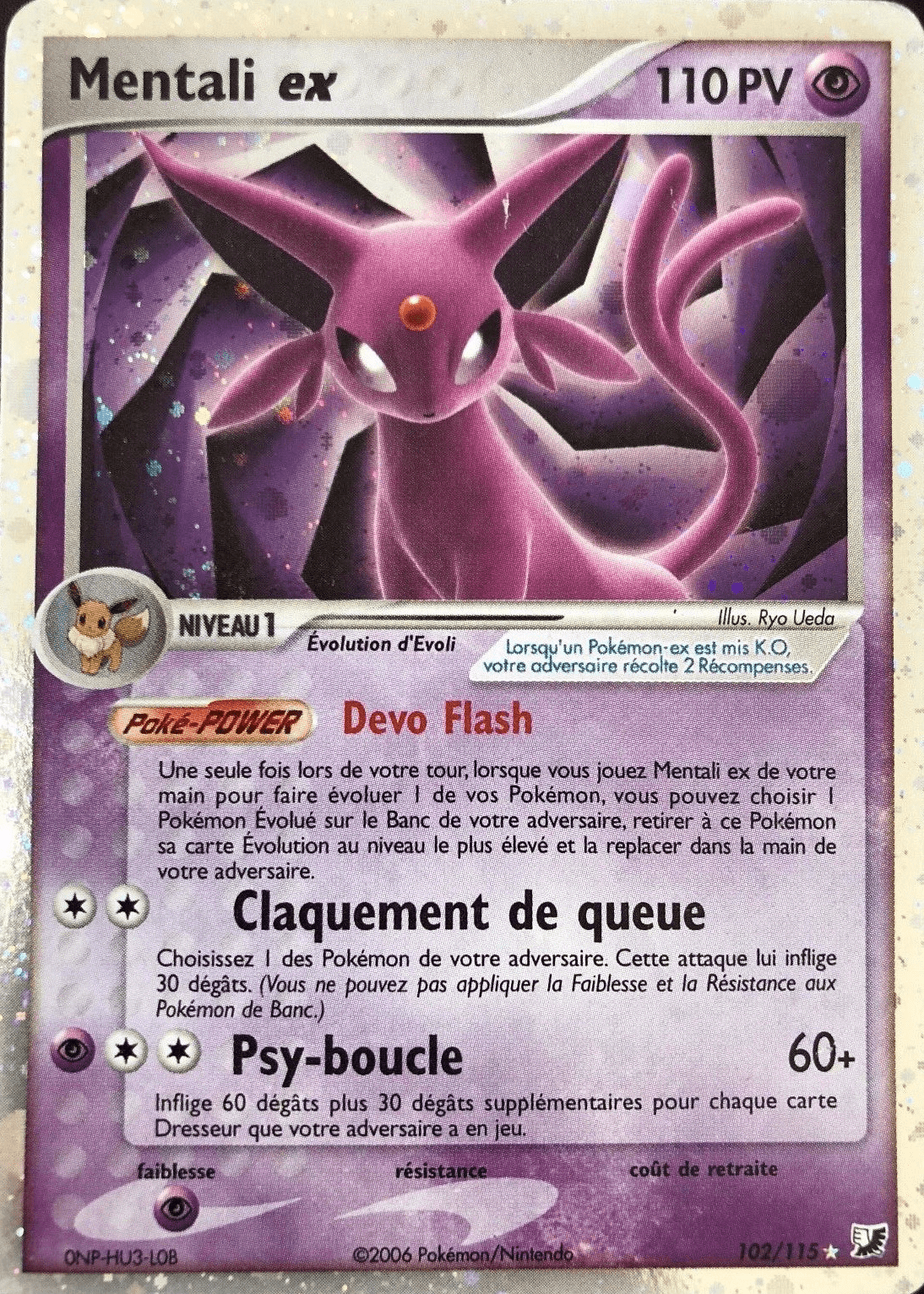 Mentali ex - EX Forces Cachées - 102 - Holographique ex rare