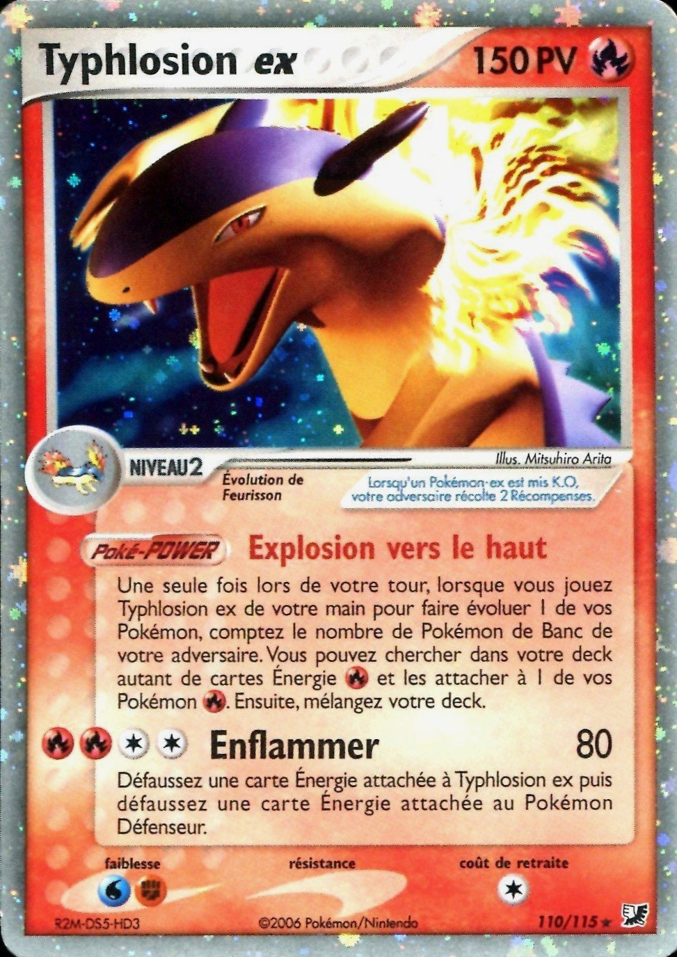 Typhlosion ex - EX Forces Cachées - 110 - Holographique ex rare