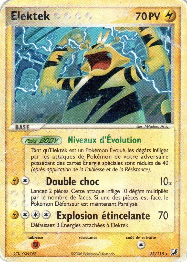 Elektek - EX Forces Cachées - 22 - Rare