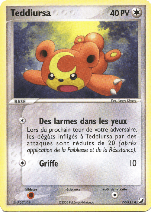 Teddiursa - EX Forces Cachées - 77 - Commune