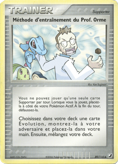 Méthode d'entraînement du Prof. Orme - EX Forces Cachées - 89 - Peu commune