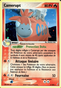 Camerupt - EX Gardiens de Cristal - 3 - Holographique rare