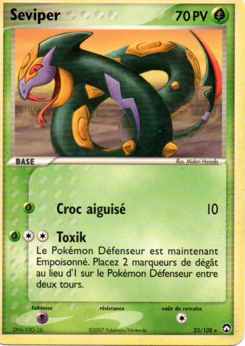 Seviper - EX Gardiens du Pouvoir - 23 - Rare