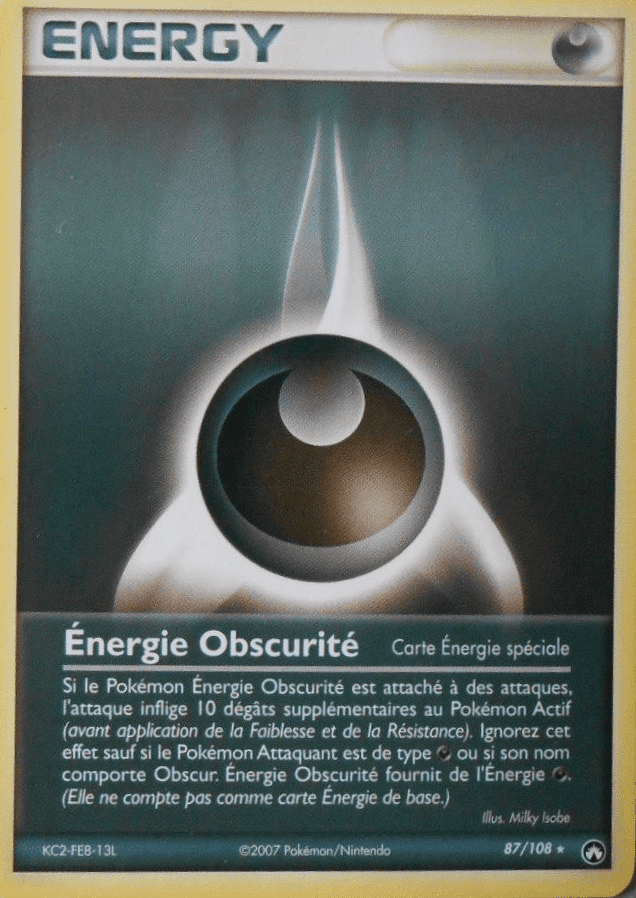 Énergie Obscurité - EX Gardiens du Pouvoir - 87 - Rare