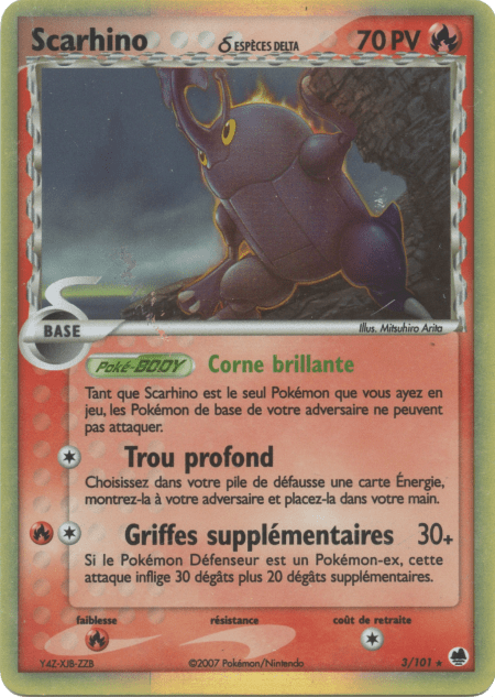 Scarhino δ - EX Île des Dragons - 3 - Holographique rare
