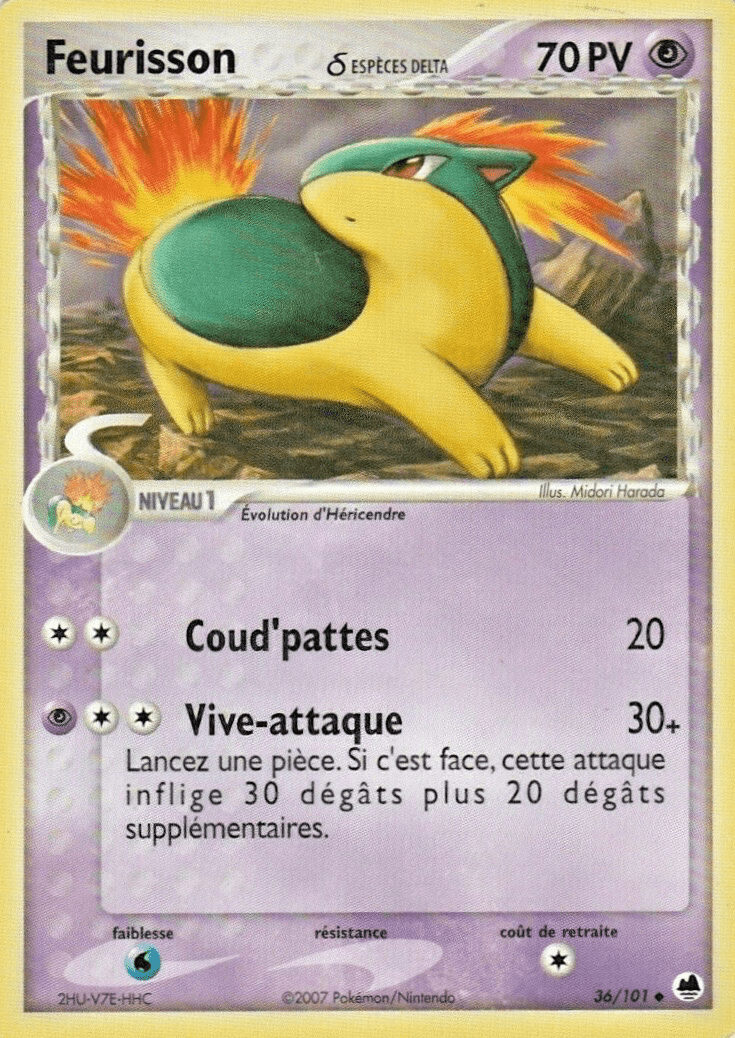 Feurisson δ - EX Île des Dragons - 36 - Peu commune