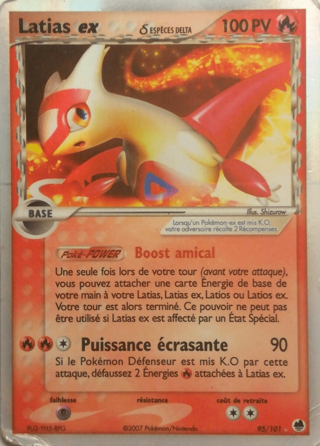 Latias ex δ - EX Île des Dragons - 95 - Holographique ex rare