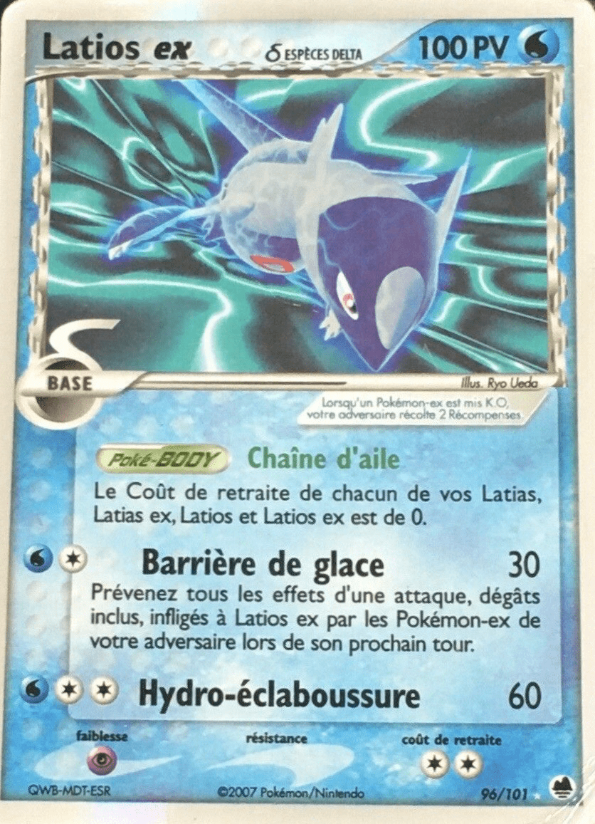 Latios ex δ - EX Île des Dragons - 96 - Holographique ex rare