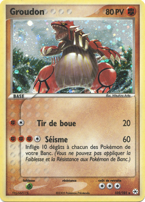 Groudon - EX Légendes Oubliées - 102 - Rare