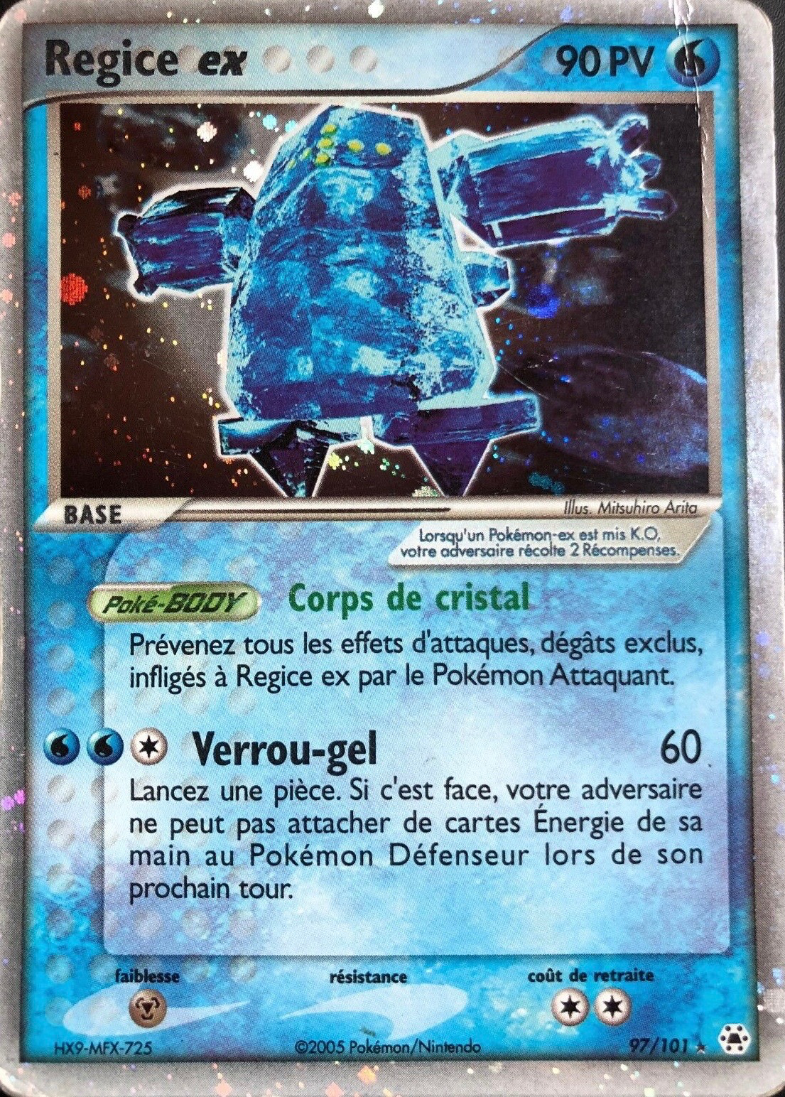 Regice ex - EX Légendes Oubliées - 97 - Holographique ex rare