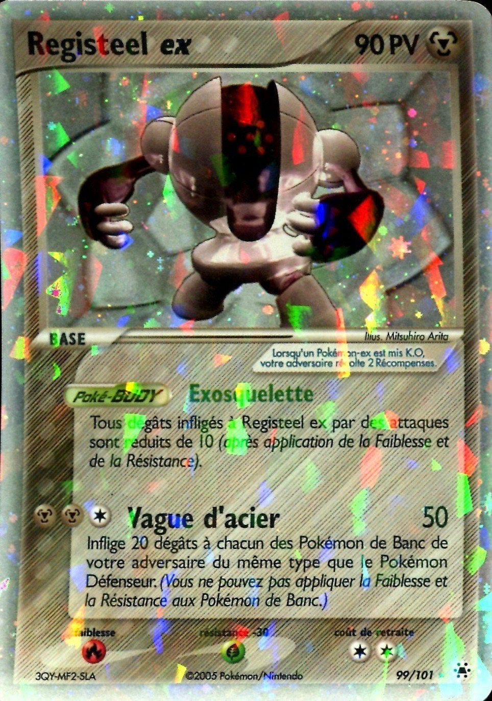 Registeel ex - EX Légendes Oubliées - 99 - Holographique ex rare